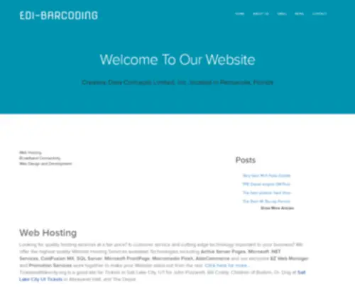 Edi-Barcoding.com(Website hosting) Screenshot