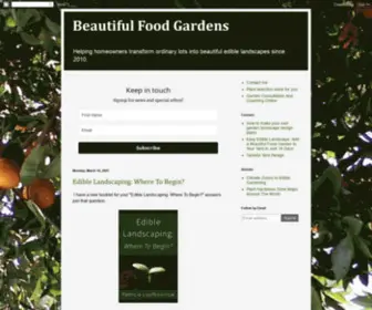 Edible-Landscape-Design.com(Beautiful Food Gardens) Screenshot