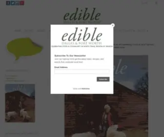 Edibledfw.com(Edible Dallas and Fort Worth Magazine) Screenshot