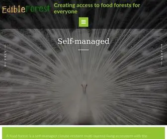 Edibleforest.org(Creating access to food forests for everyone) Screenshot