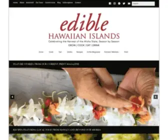 Ediblehi.com(Edible Hawaiian Islands Magazine) Screenshot