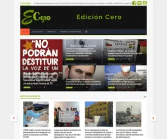 Edicioncero.cl(Edición Cero) Screenshot