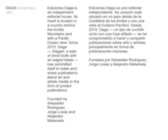 Edicionesdaga.com(Ediciones Daga) Screenshot