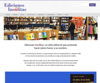 Edicionesinsolitas.com(Inicio) Screenshot