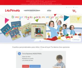 Edicioneslolapirindola.com(▷ Cuentos personalizados con fotos para niños) Screenshot