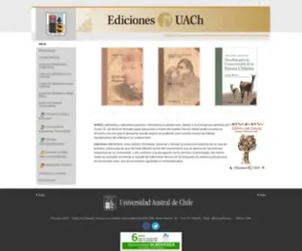 Edicionesuach.cl(Ediciones UACh) Screenshot