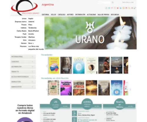 Edicionesurano.com.ar(Ediciones Urano Argentina) Screenshot