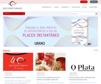 Edicionesurano.com(Ediciones Urano es una editorial afincada en Barcelona con presencia en 8 países) Screenshot