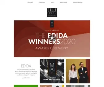 Edida-Awards.com(EDIDA or the ELLE DECO INTERNATIONAL DESIGN AWARDS) Screenshot