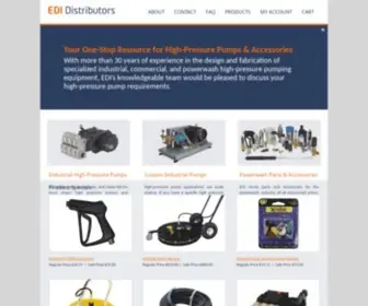 Edidistributors.com(High-Pressure Industrial Pumps, Powerwash Parts & Accessories) Screenshot