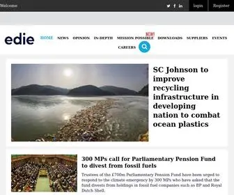 Edie.net(Environmental news) Screenshot