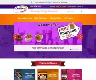 Edietshop.com(The Source for the Sugar) Screenshot