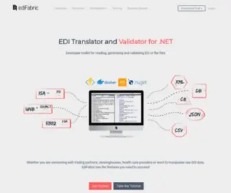 Edifabric.com(EDI translator & validator for B2B and Healthcare files) Screenshot