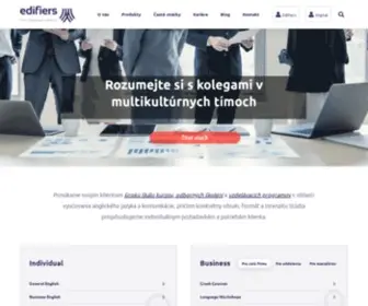 Edifiers.sk(Profesionálne jazykové vzdelávanie modelom SMART) Screenshot