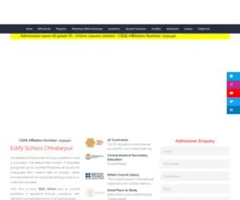 Edifyschoolchhatarpur.com(Think Beyond) Screenshot