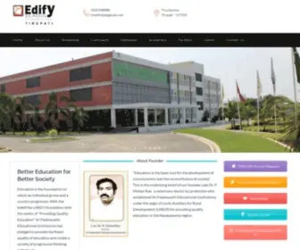 Edifyschooltirupati.com(Think Beyond) Screenshot