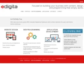 Edigita.com(EDigita Web Design) Screenshot