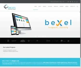 Edigits.net(We are an IT company based in Egypt specialized in 4 lines of businesses) Screenshot