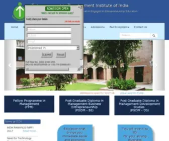 Ediindia.ac.in(Entrepreneurship Development Institute Of India) Screenshot