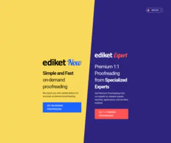 Ediket.com(English Proofreading Services) Screenshot