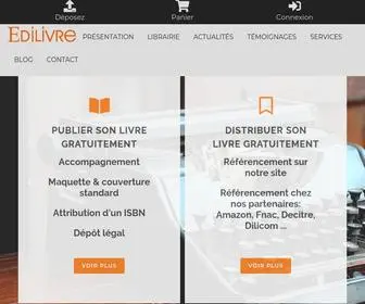 Edilivre.com(Maison d'édition ouverte à tous) Screenshot