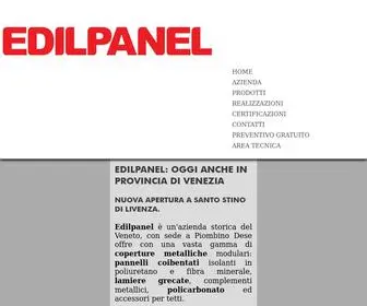 Edilpanel.it(Pannelli isolanti in Veneto) Screenshot