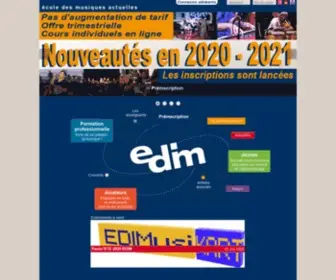 Edim.org(Ecole de musiques actuelles) Screenshot