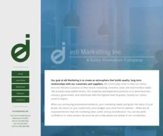 Edimarketinginc.com(A Sales Promotion Company) Screenshot