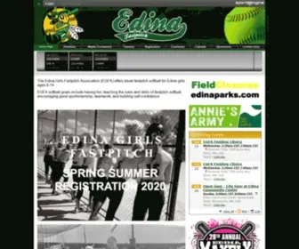 Edinafastpitch.org(Edina Girls Fastpitch Association) Screenshot