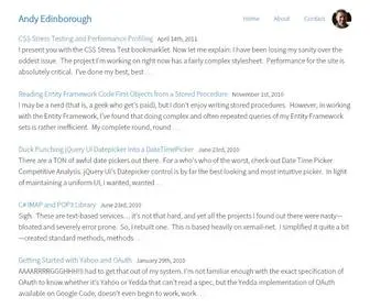 Edinborough.org(Andy Edinborough) Screenshot