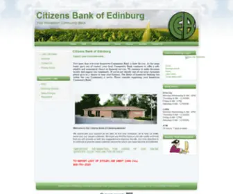 Edinburgbank.net(Citizens Bank of Edinburg) Screenshot