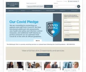 Edinburghclinic.com(Private Hospital in Edinburgh) Screenshot