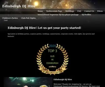 EdinburghdjHire.co.uk(Edinburgh Dj Hire) Screenshot