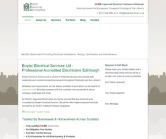 Edinburghelectrician.co.uk(Boyter Electrical Services Ltd) Screenshot