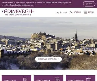 Edinburgh.gov.uk(The City of Edinburgh Council) Screenshot