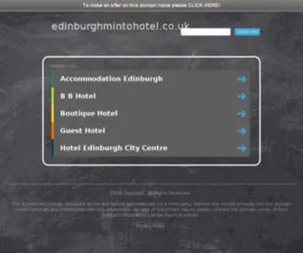 Edinburghmintohotel.co.uk(Edinburgh Hotel) Screenshot