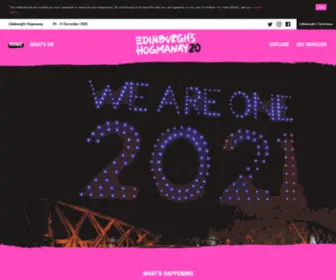 Edinburghshogmanay.com(Edinburgh's hogmanay) Screenshot
