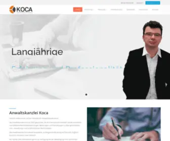 Edinkoca.com(Rechtsanwalt Edin Koca) Screenshot