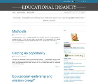 Edinsanity.com(Educational Insanity) Screenshot