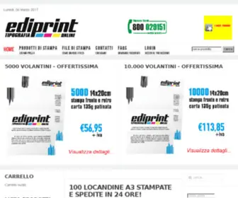 Ediprint.net(Tipografia online) Screenshot