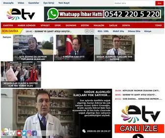 Edirnetv.com(Lk Ve Tek Yerel Televizyonu) Screenshot