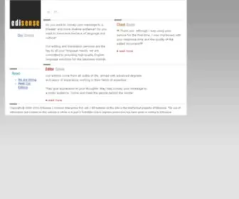 Edisense.com(Editorial Services) Screenshot