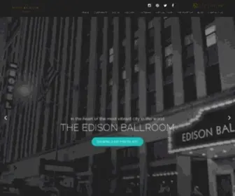 Edisonballroom.com(Edison Ballroom) Screenshot