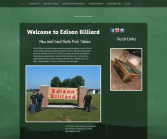 Edisonbilliard.com(Edison Billiard) Screenshot