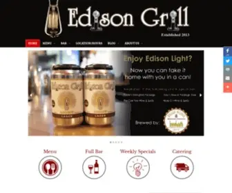 Edisongrill.com(Edison Grill Restaurant & Bar) Screenshot