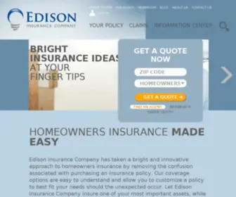 Edisoninsurance.com(Edison Insurance) Screenshot