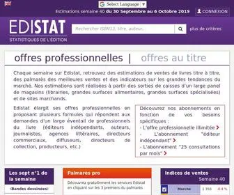 Edistat.com(Statistiques des ventes de livre en France) Screenshot
