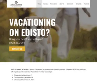 Edistokennels.com(Bed, Bath, Biscuits, and Boarding for Your Pet) Screenshot