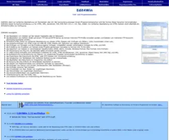 Edit4Win.de(Und Programmiereditor) Screenshot