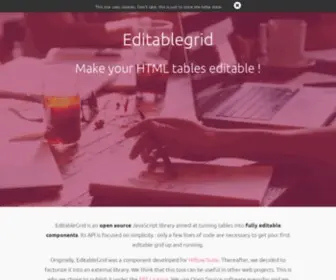 Editablegrid.net(editablegrid) Screenshot